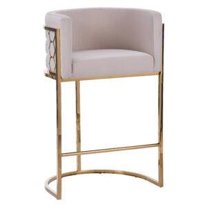 ZB-7174 BEIGE + GOLD CHAIR