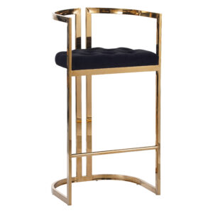 ZB-7197 BLACK + GOLD CHAIR