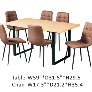 240306 TABLE + 6 CHAIR